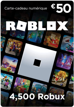 Roblox gift card 50eur Roblox : 4500 Robux