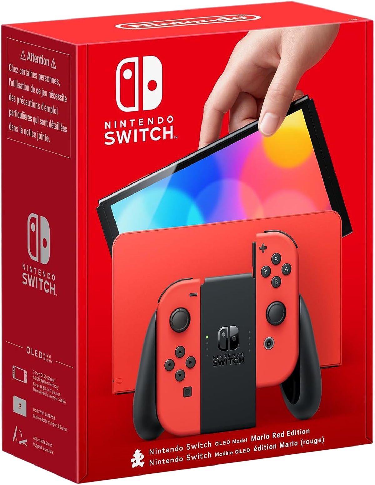 Console Nintendo Switch Oled Mario Edition Red Gamezone Morocco
