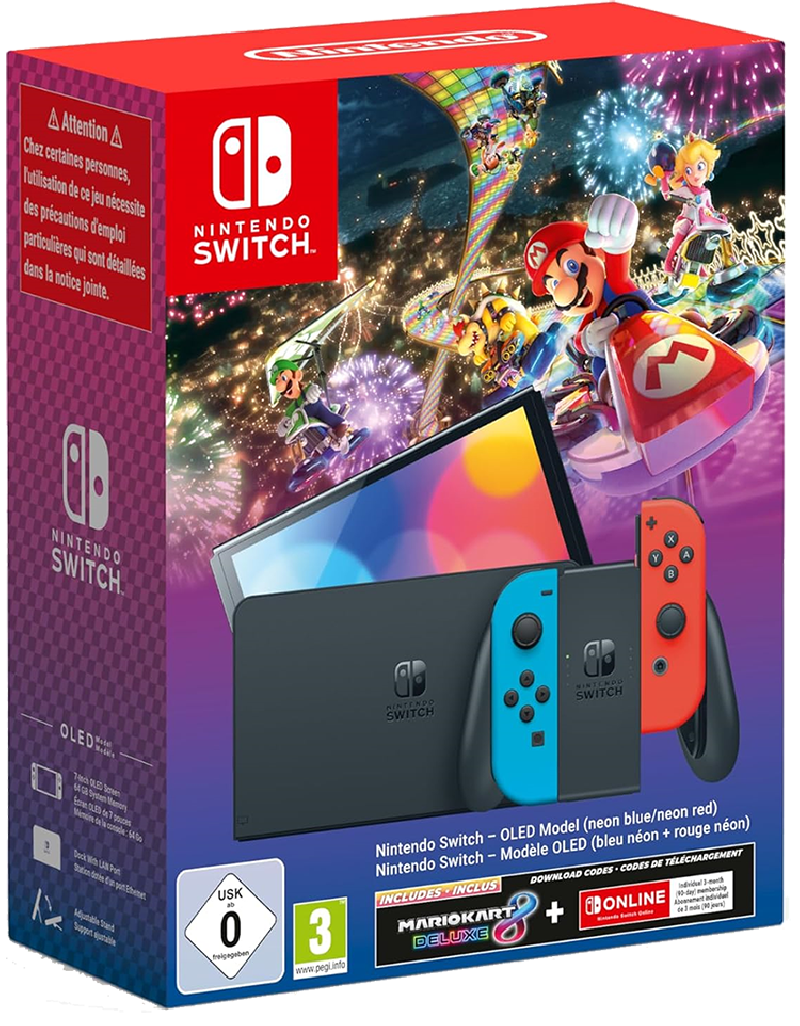 Pack Nintendo Switch Oled incl. Mario Kart 8 Deluxe