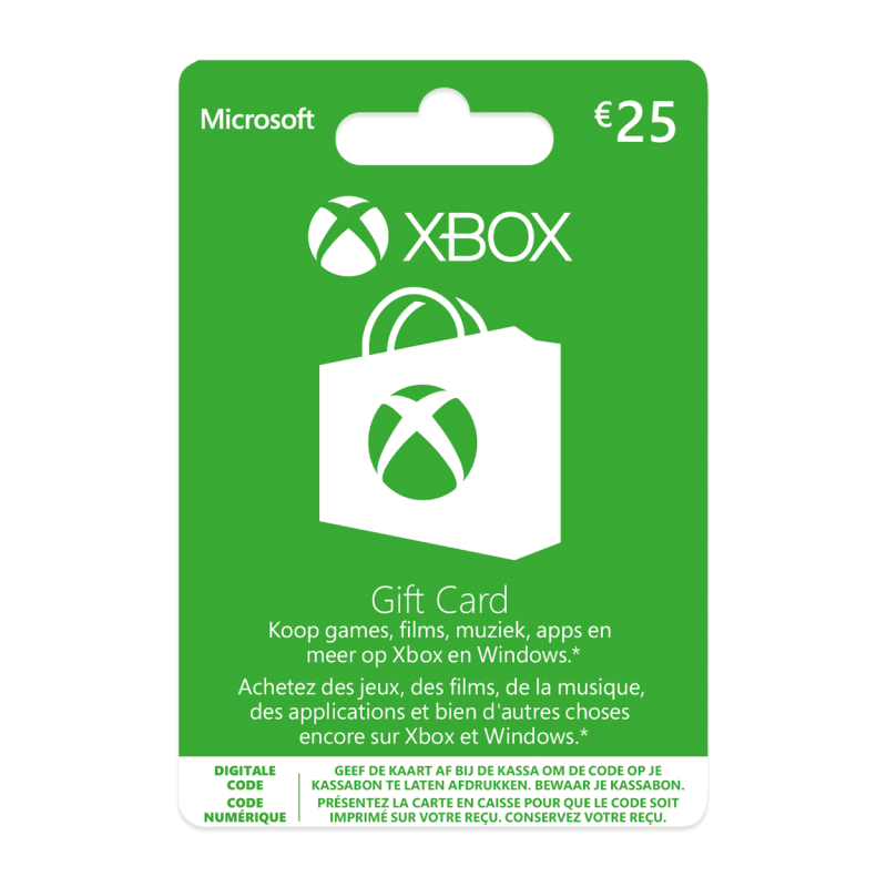 Carte Xbox 25 euros