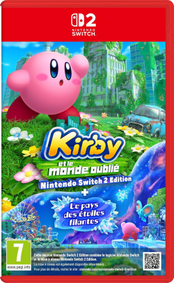 Kirby et le Monde Oublié Le pays des étoiles filantes Nintendo Switch 2 sur gamezone maroc