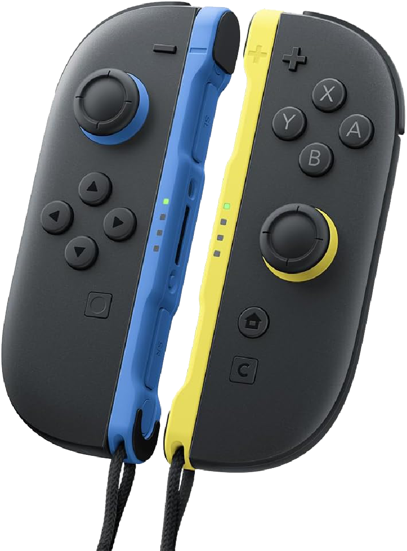 Manettes Joy-Con 2 Switch 2 : bleu/jaune