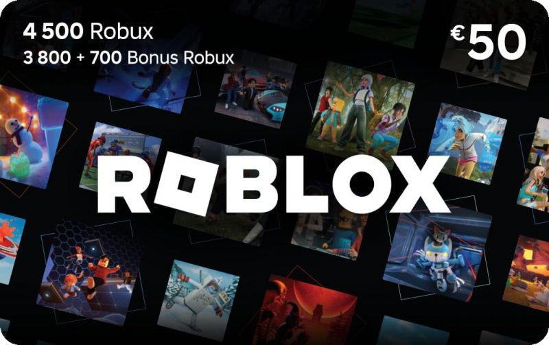 Roblox gift card 50eur Roblox : 4500 Robux